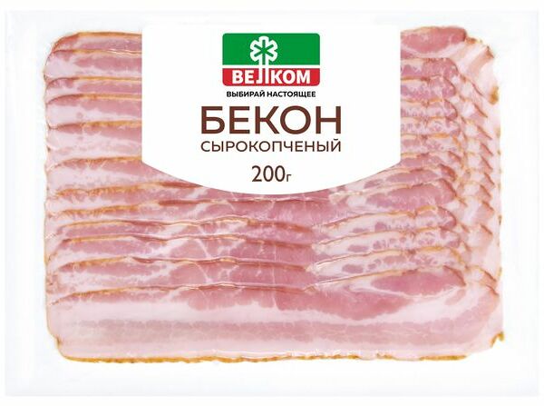 Бекон сырокопченый Велком, 200 г