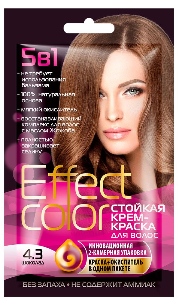 

Крем-краска для волос Effect Color Шоколад тон 4.3
