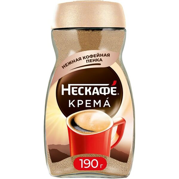 Кофе растворимый Нескафе Classic Crema Нежная пенка 190г