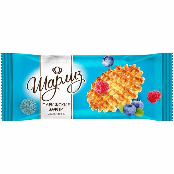 Вафли Шарлиз Парижские бисквитные 90 г
