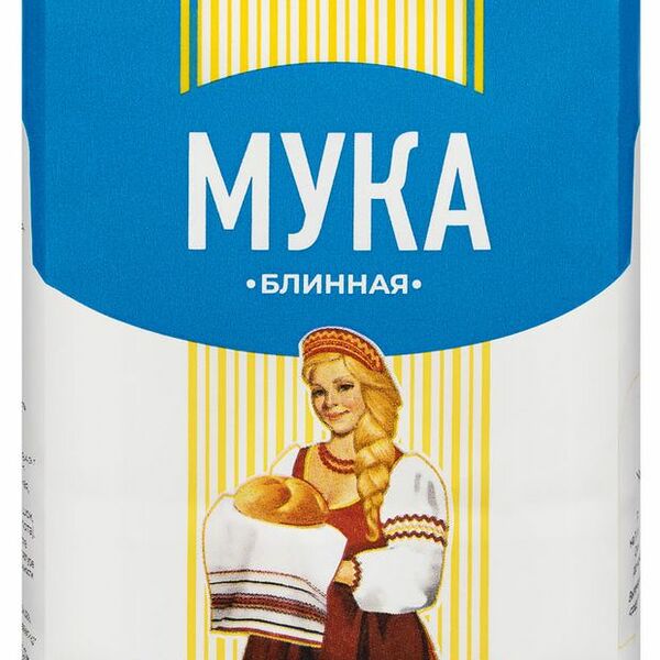 Мука Пышечка пшеничная блинная высший сорт, 1 кг