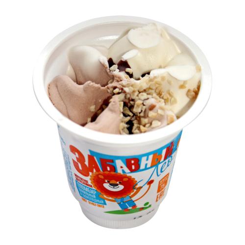 

Мороженое Волга Айс Забавный Лео пломбир двухслойный шоколад-ваниль 75 г