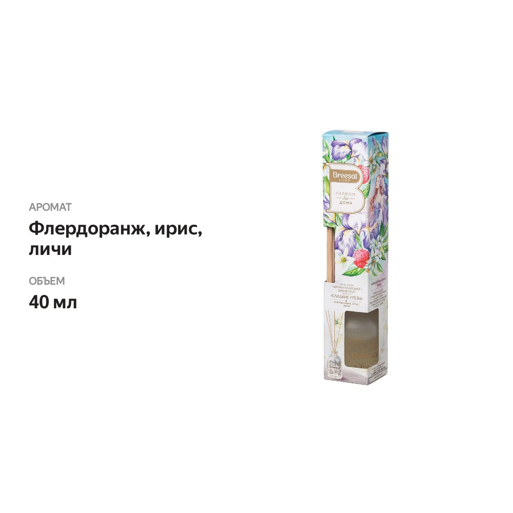 

Ароматический диффузор Breesal Aromа Sphere сладкие грезы, 40 мл