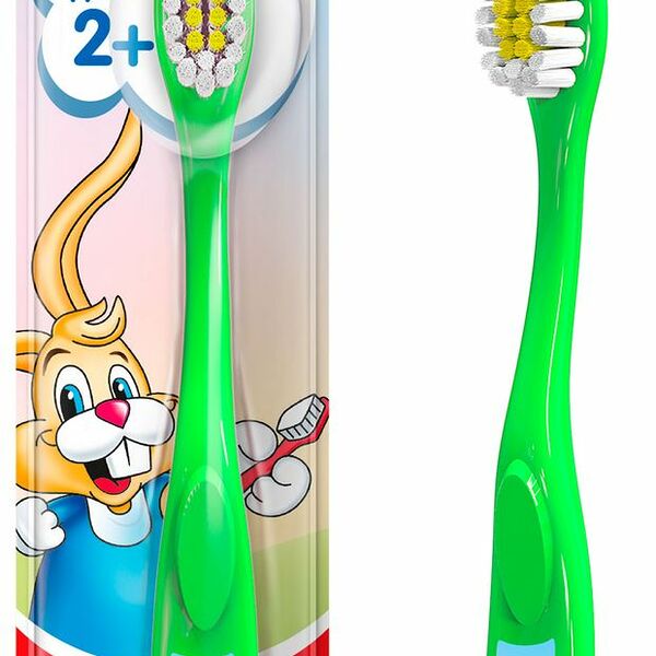 Зубная щётка детская Colgate доктор заяц супермягкая с 2 лет, цвета в ассортименте