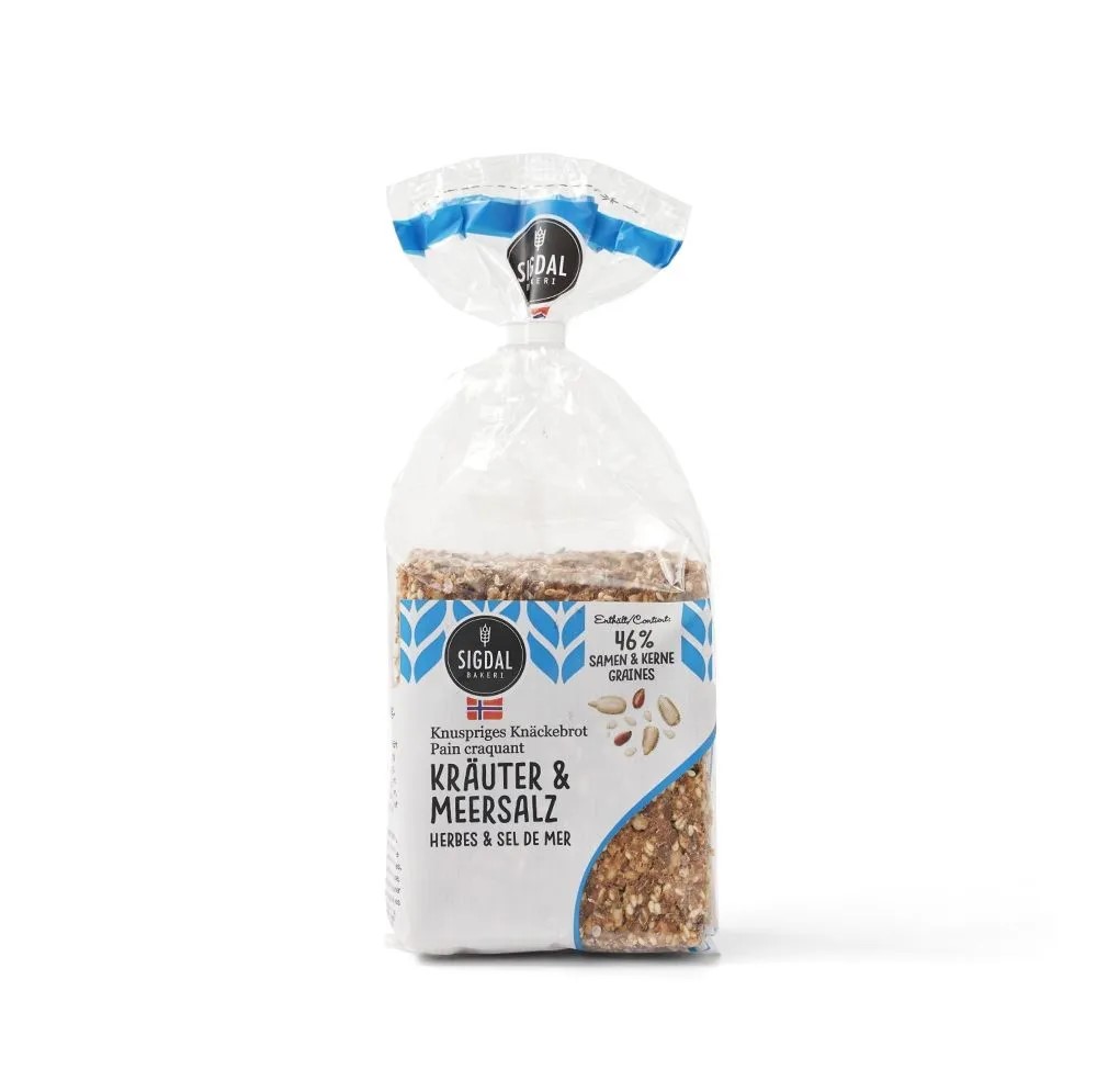 

Хлебцы ржаные Sigdal Herbs And Seasalt 190 г