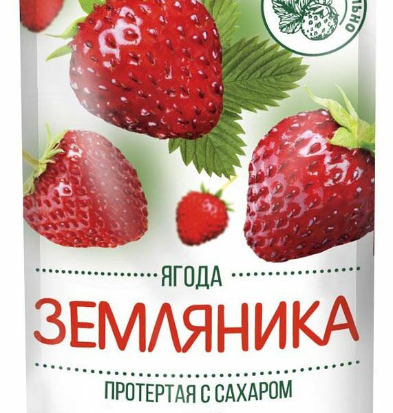 Варенье Сибирская ягода земляника протёртая с сахаром