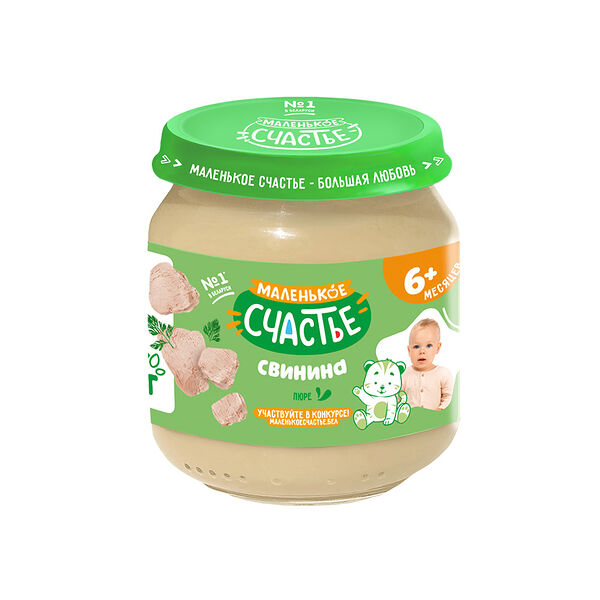Пюре мясное Маленькое счастье Свинина 80г ДП