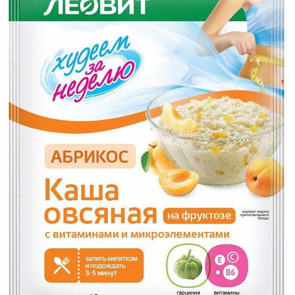 Каша Леовит овсяная Абрикос 40 г