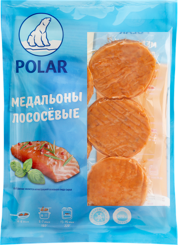

Медальоны Polar из лосося порционные 300 г