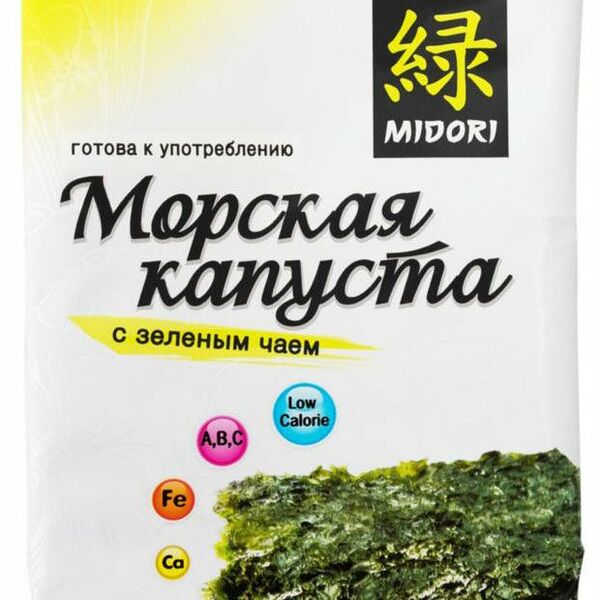 Морская капуста Midori с зелёным чаем 5 г