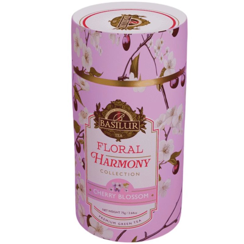 

Чай Basilur Коллекция Цветочная Гармония Цветущая Вишня зелёный 75 г