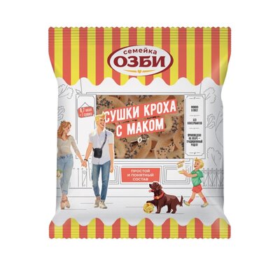 Сушки Семейка Озби Кроха с маком 200 г