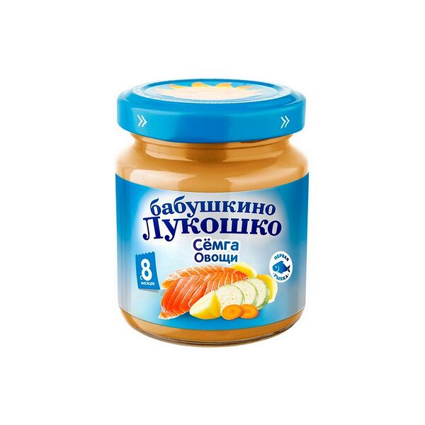 Рагу из семги с овощами вес 100г ДП Бабушкино Лукошко