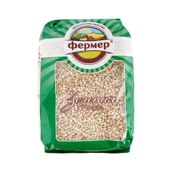 Крупа гречневая Фермер зеленая ядрица в/с 700г