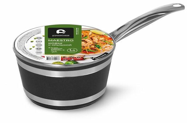 Ковш Atmosphere Of Art с крышкой maestro, 1,4 л