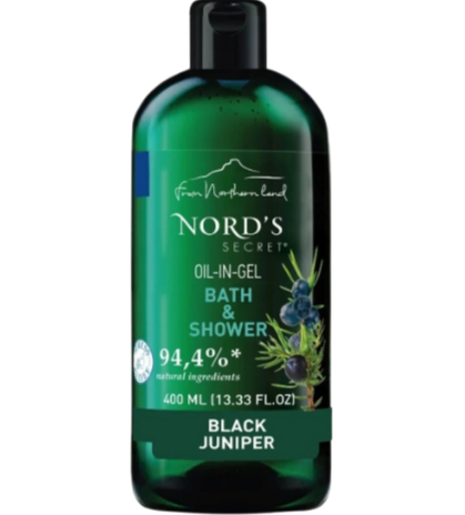

Гель-масло для душа Nords Secret тонизирующий Черный можжевельник, 400 мл