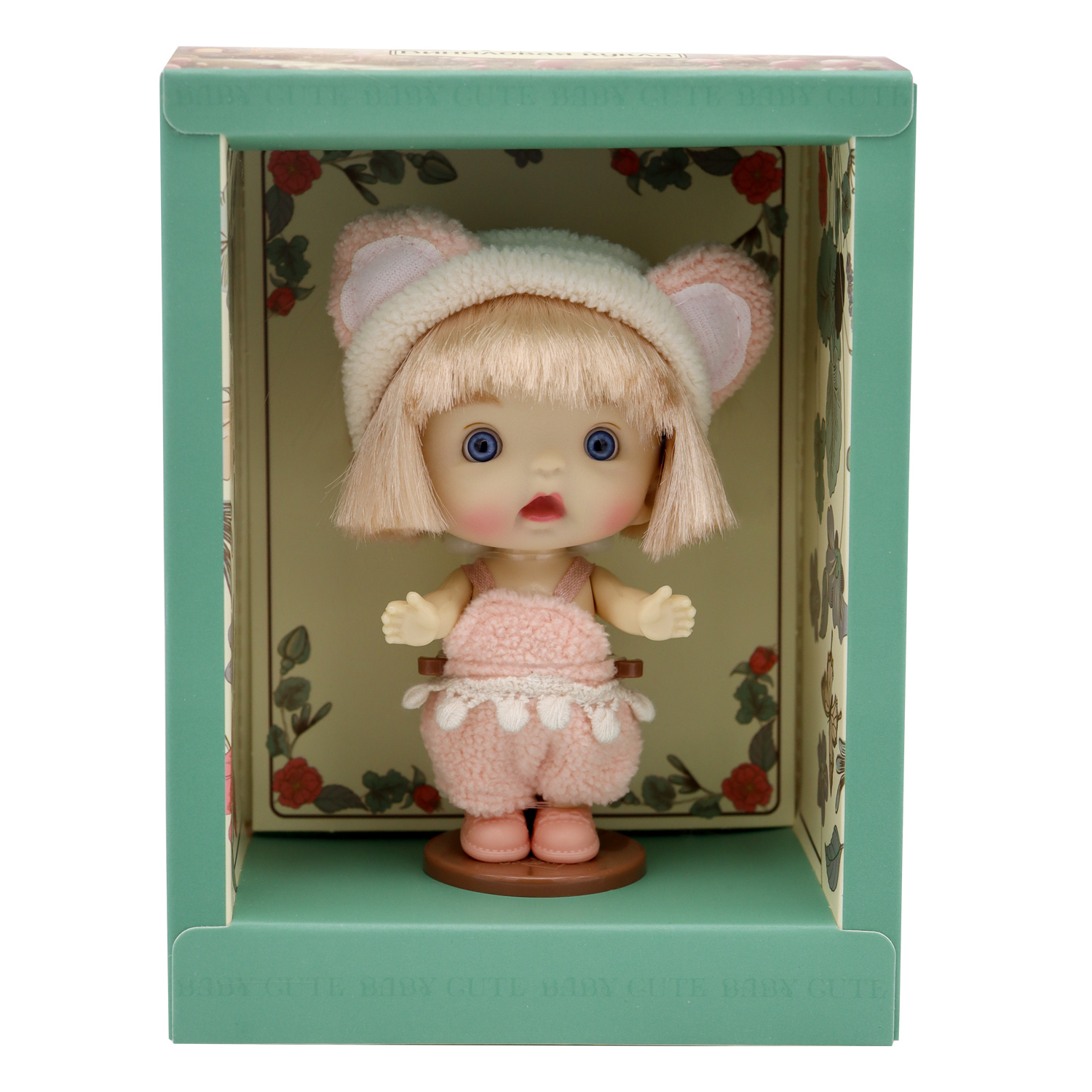 

Кукла Funky Toys в шапке с ушками виниловая 10 см