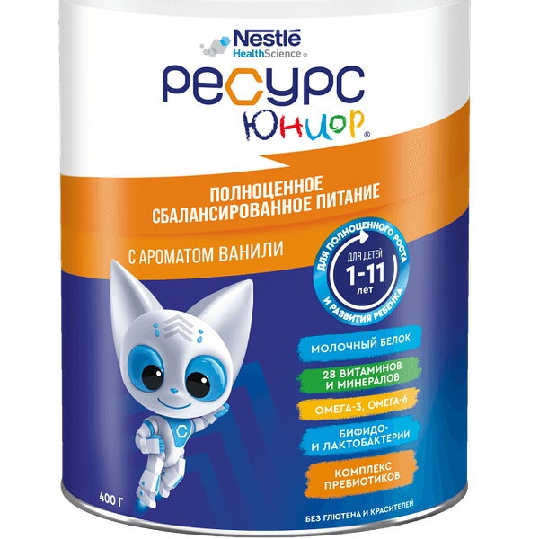 Смесь сухая Ресурс Юниор ваниль 400 г