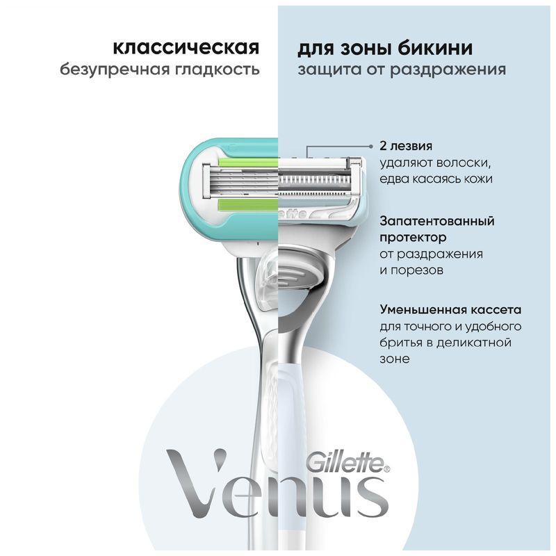 

Кассеты Gillette Venus Satin Care сменные для бритвы 2 шт.