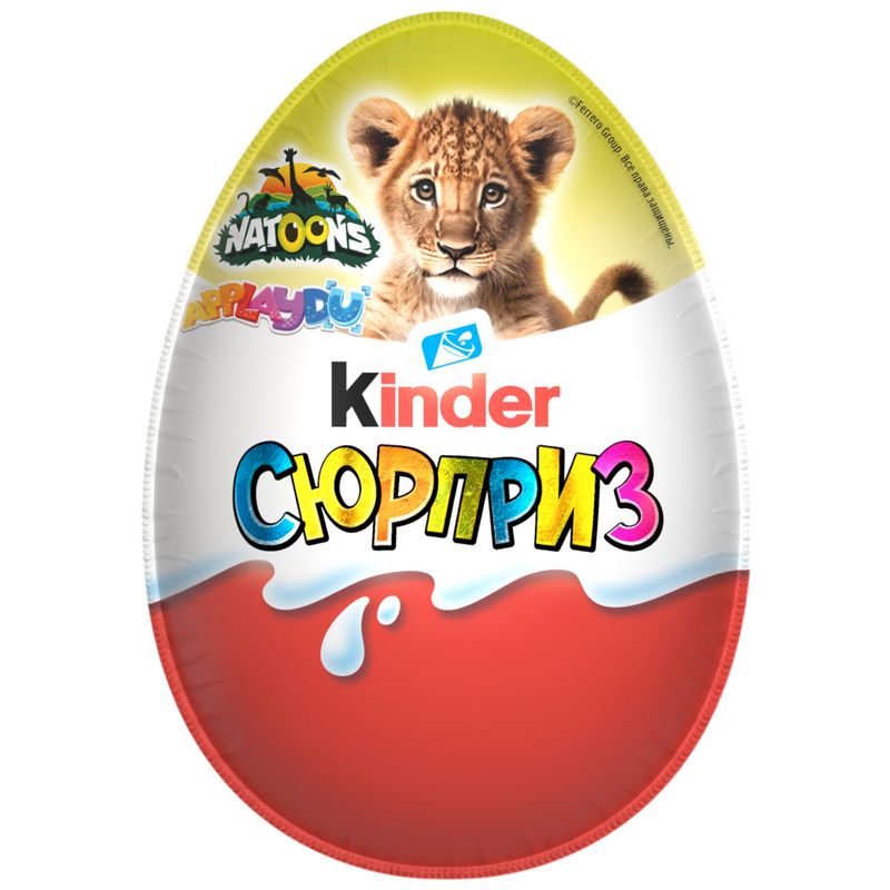 

Яйцо шоколадное Kinder Сюрприз с игрушкой в ассортименте 20 г