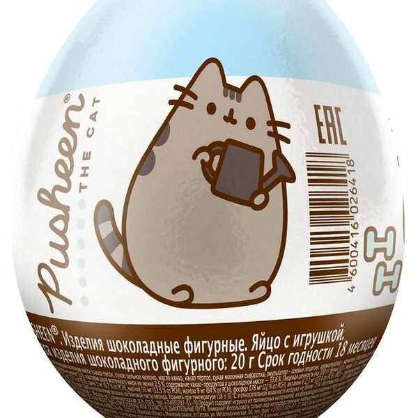 Шоколадное яйцо с игрушкой Mega Secret Pusheen игрушка в ассортименте 20 г