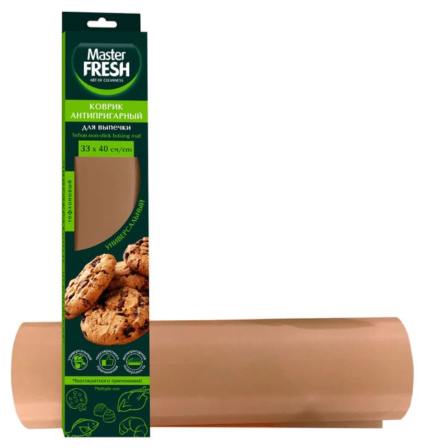 

Коврик для выпечки Master Fresh Eco Line антипригарный многоразовый тефлон 33х40 см 90 мкм