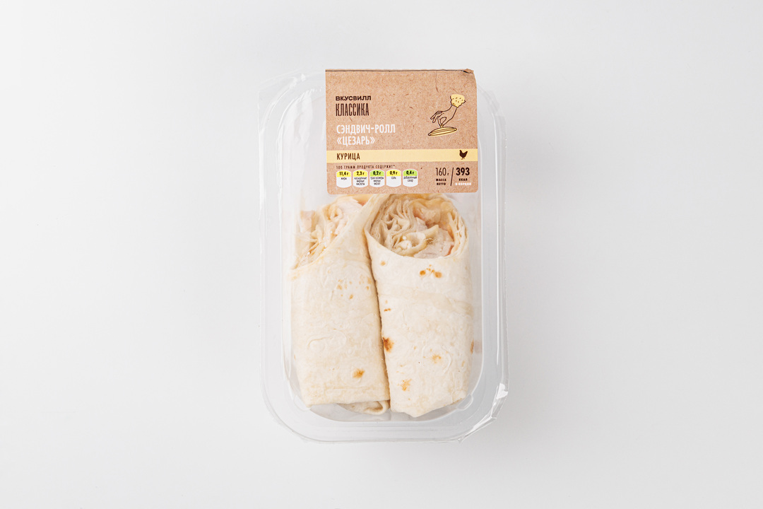 

Сэндвич ролл ВкусВилл Цезарь 160 г