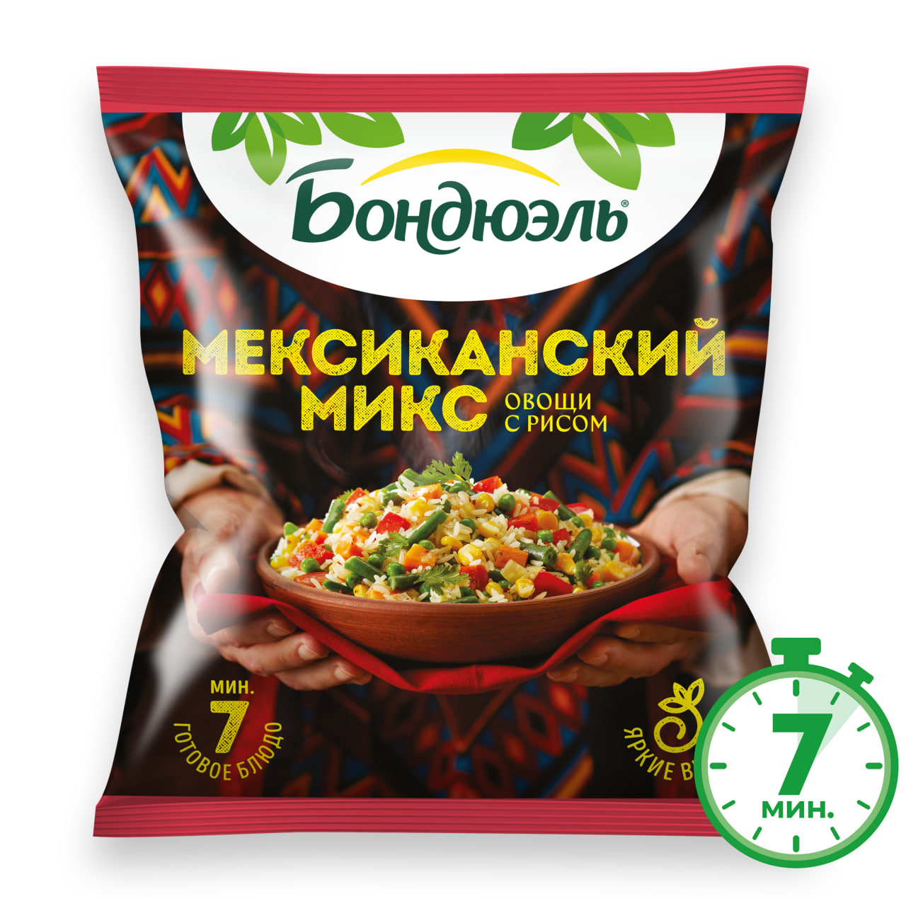 

Мексиканская смесь Бондюэль замороженная 400 г