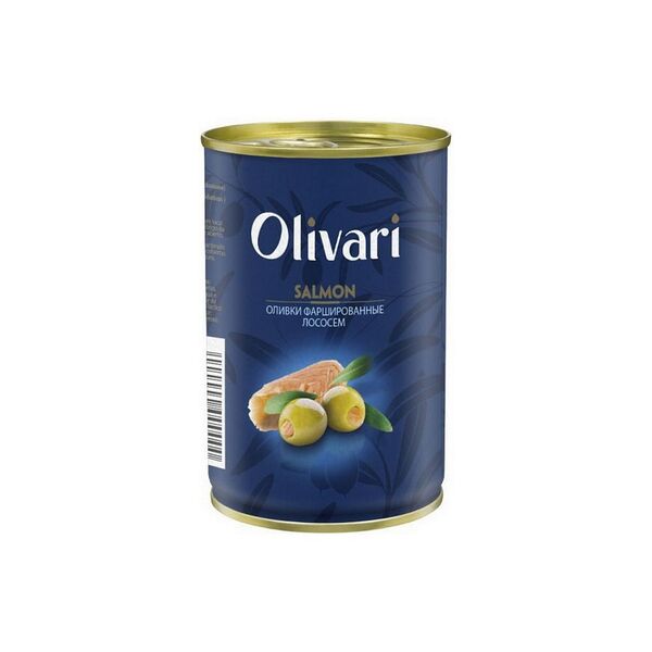 Оливки зеленые фаршированные креветками Olivari 300г