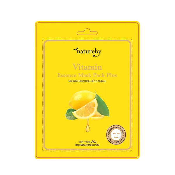 Маска для лица тканевая с витаминами Natureby Vitamin Essence Mask Pack Plus 23г