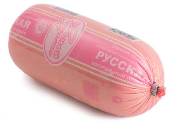 

Колбаса вареная Мясной гурман Русская 400 г