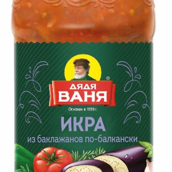 Икра из баклажанов Дядя Ваня по-балкански 460 г