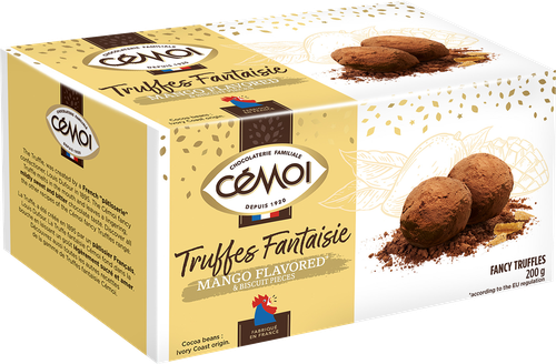 

Конфеты Cemoi Шоколадные трюфели с кусочками печенья и вкусом манго 200 г