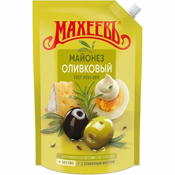 Майонез Махеевъ Оливковый 50.5% 630 мл