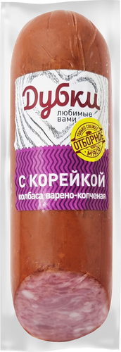 

Колбаса Дубки с корейкой варено-копченая 300 г