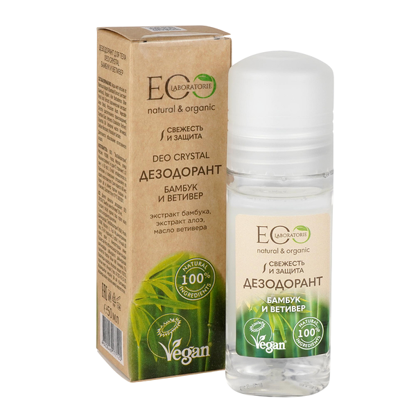 Дезодорант женский роликовый Eo Laboratorie Deo Crystal Бамбук и Ветивер 50 мл