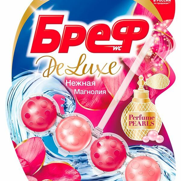 Туалетный блок Bref Deluxe Нежная магнолия, 1 шт