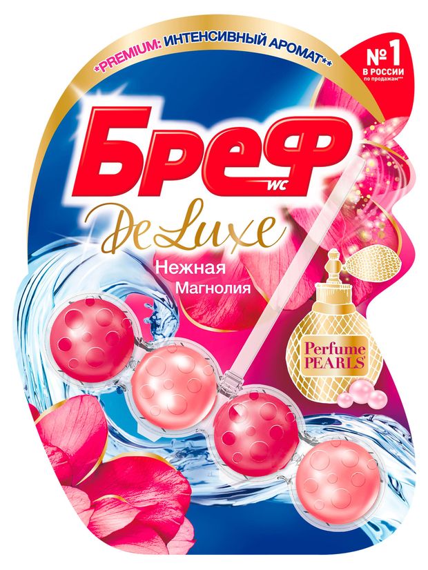 

Туалетный блок Бреф Deluxe Нежная магнолия 1 шт.