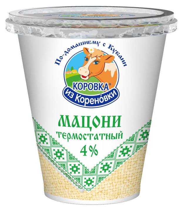 

Мацони БЗМЖ Коровка из Кореновки ДЛ 4% 300г