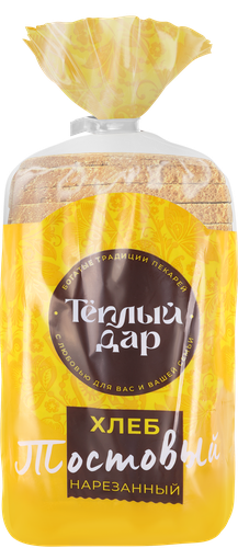 

Хлеб Теплый дар Тостовый, в нарезке, 500г