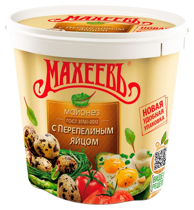 

Майонез Махеевъ с перепелиным яйцом 50.5%, 800 г