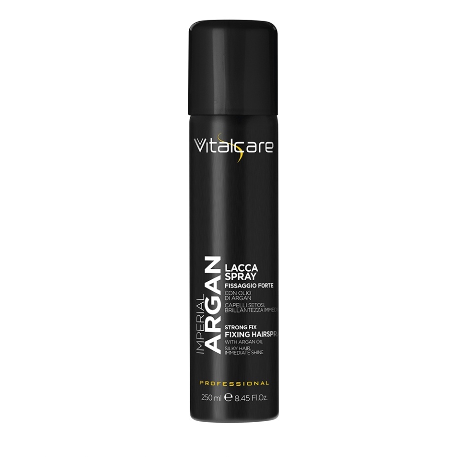 

Лак для волос Vitalcare Imperial Argan сильная фиксация с маслом арганы 250 мл Италия
