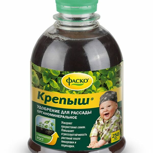 Удобрение для рассады Фаско Крепыш органоминеральное, 250 мл
