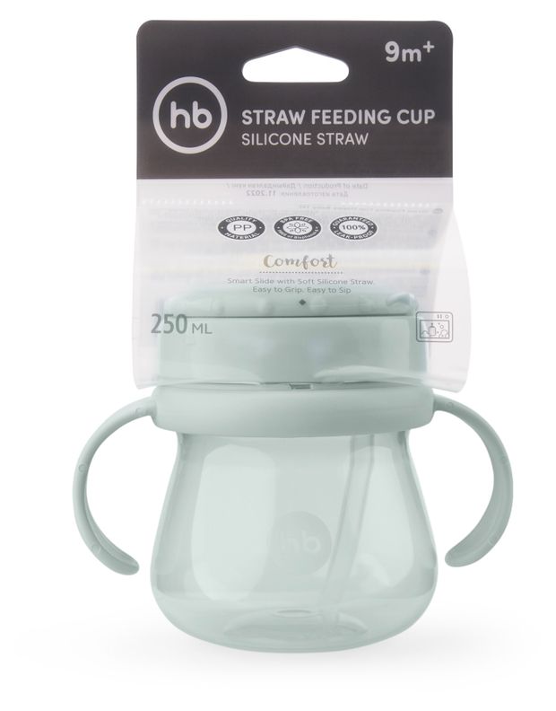 

Поильник Happy Baby с трубочкой и ручками с 9 месяцев 250 мл, цвет в ассортименте