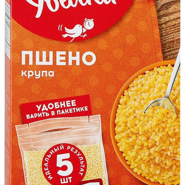 Пшено Увелка шлифованное 5 шт. х 80 г