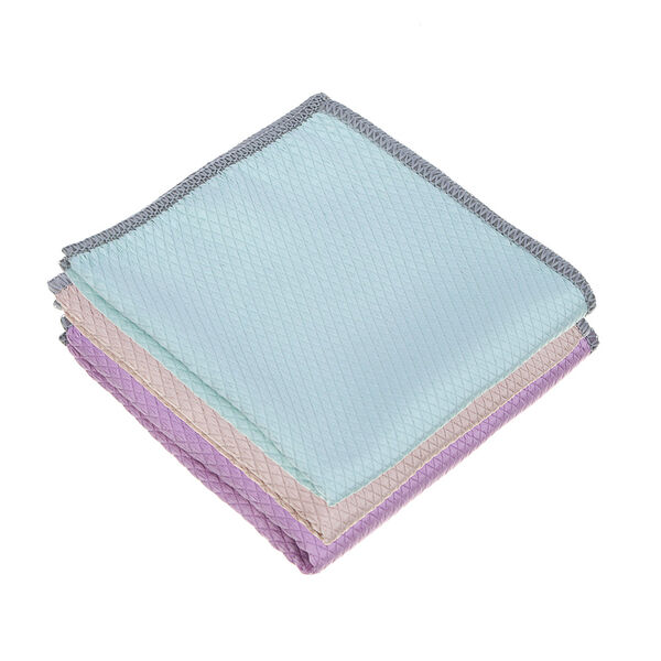 Салфетка Vetta из микрофибры для стекол и зеркал 30х30 см, 250г/кв.м 3 цвета в ассортименте