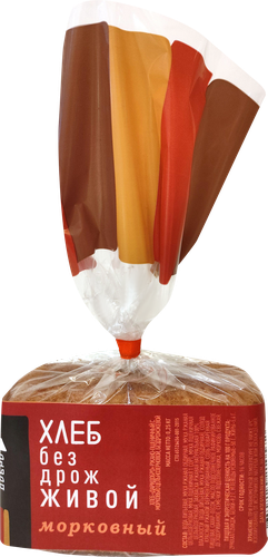 

Хлеб ржано-пшеничный ДариДобро с морковью бездрожжевой цельнозерновой целый 250 г