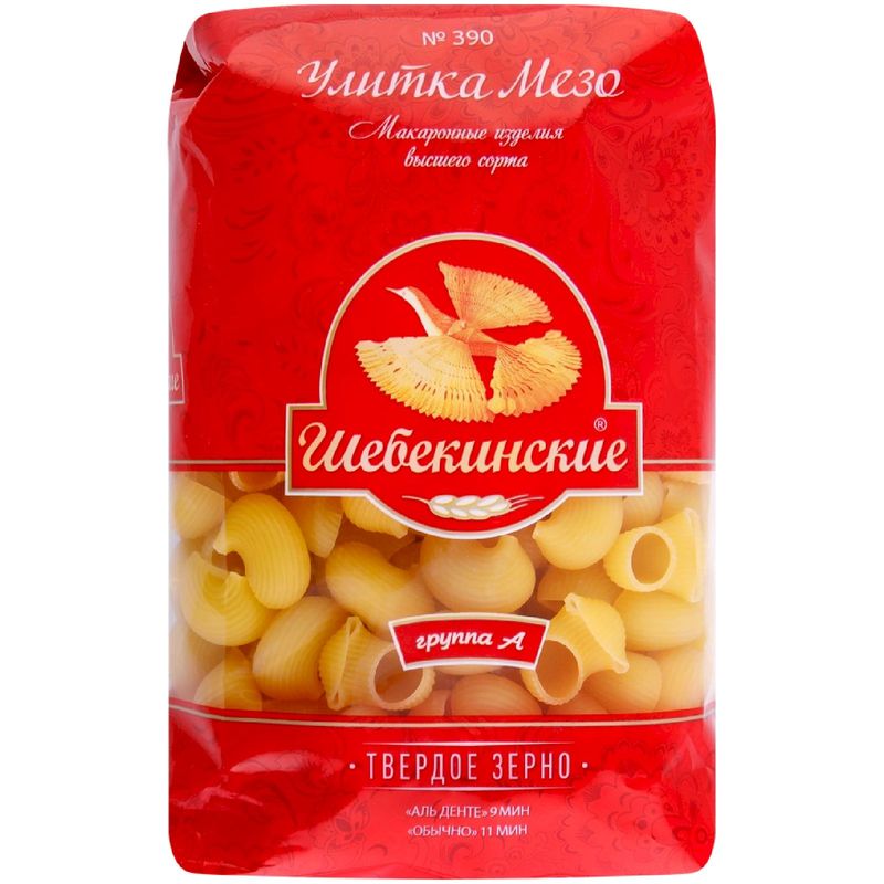 

Макароны Шебекинские Улитка Мезо №390 450 г