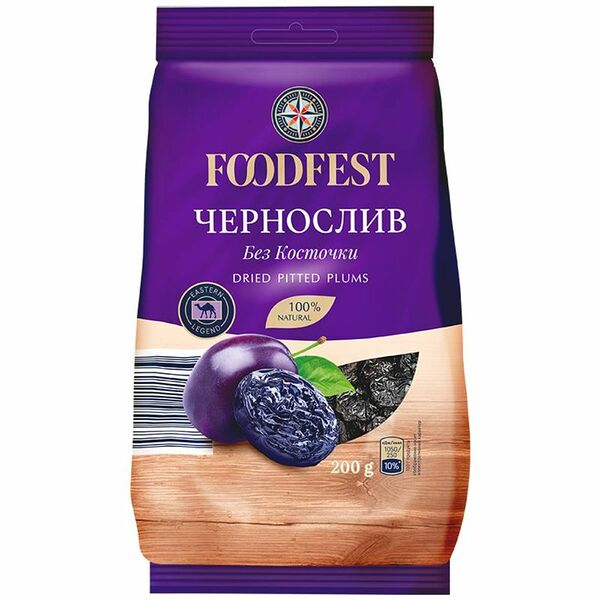 Сливы Foodfest сушеные без косточки 200г