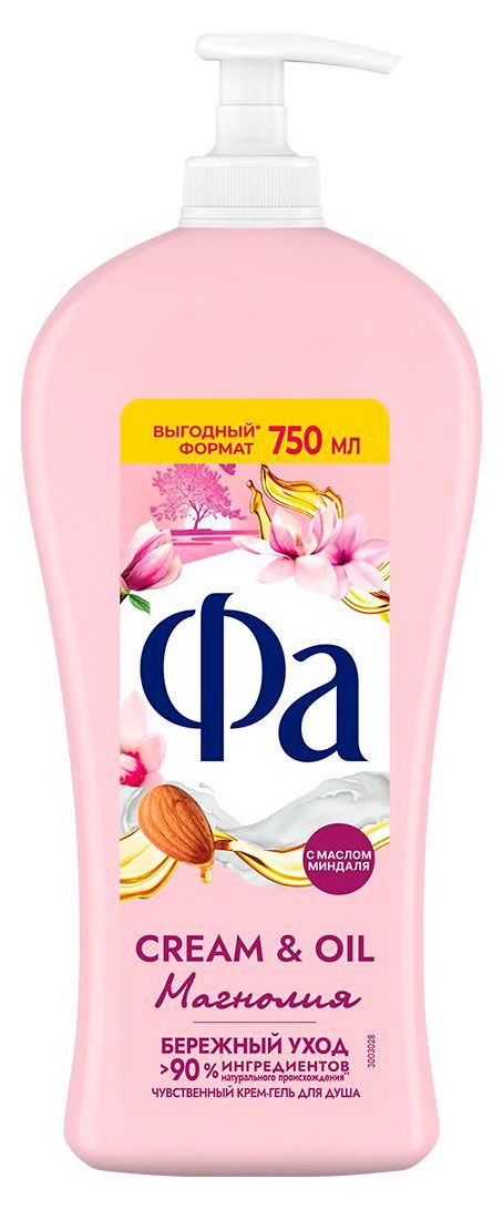 

Крем-гель для душа Fa Cream&Oil Магнолия 750 мл